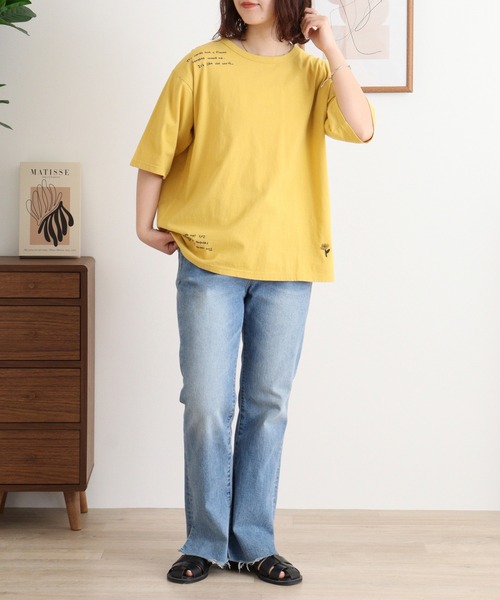 Emago tシャツ EMAGO くるくる刺繍T レディース : ZOZOTOWN
