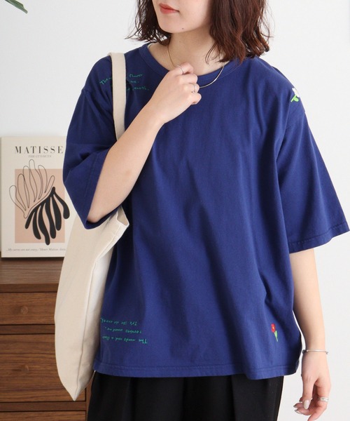 tシャツ EMAGO くるくる刺繍Ｔ レディース Emago tシャツ EMAGO くるくる刺繍T レディース : ZOZOTOWN
