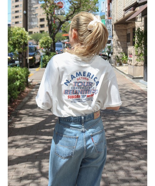 Ungrid tシャツ ツアーロゴルーズTee レディース : ZOZOTOWN