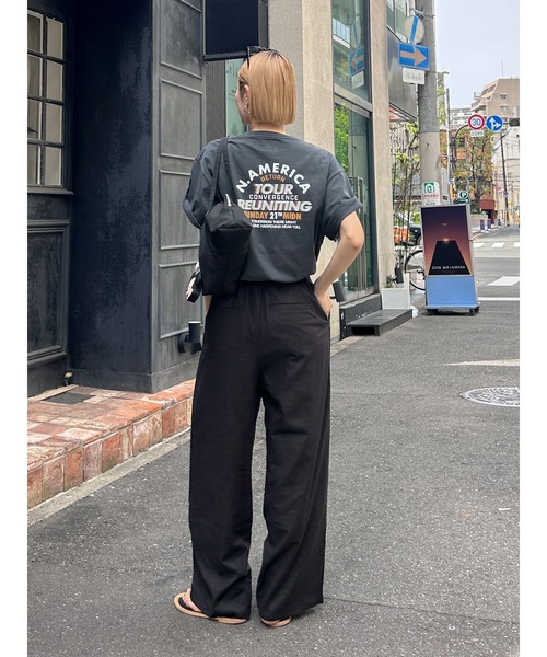 Ungrid tシャツ ツアーロゴルーズTee レディース : ZOZOTOWN