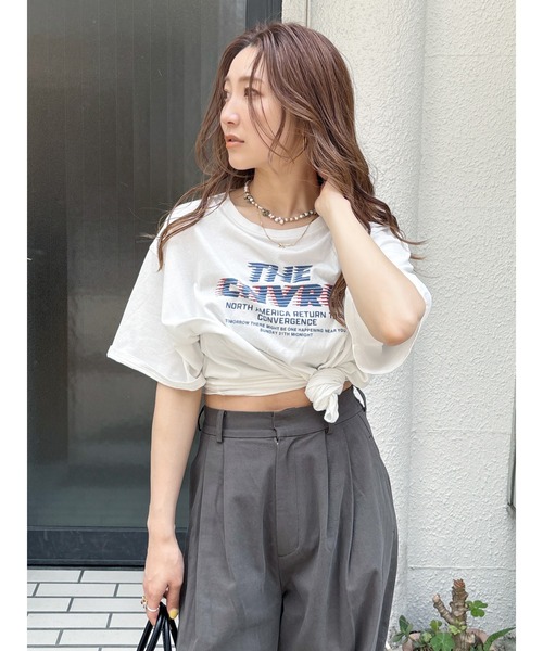 Ungrid tシャツ ツアーロゴルーズTee レディース : ZOZOTOWN