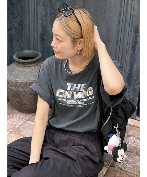 Ungrid tシャツ ツアーロゴルーズTee レディース : ZOZOTOWN