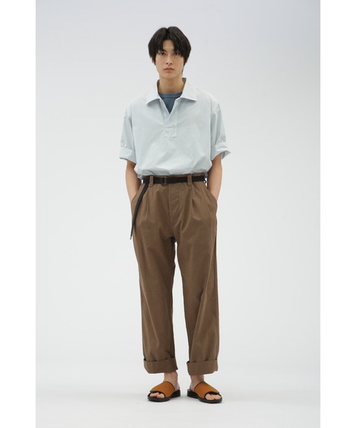 MHL. パンツ OVERDYE MELANGE COTTON LINEN メンズ : ZOZOTOWN