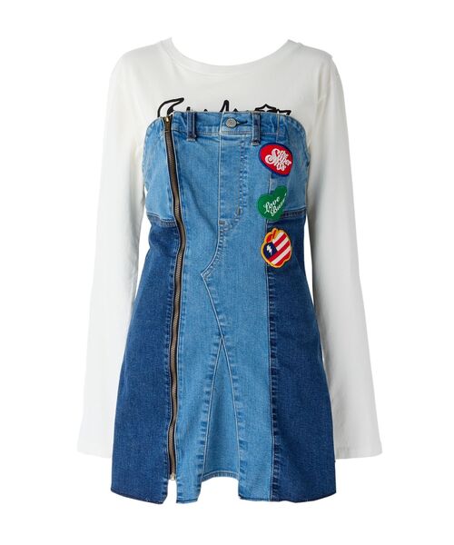 ヒステリックグラマー　デニムワンピース HYSTERIC GLAMOUR（ヒステリックグラマー） ワンピース 70'S AFFAIR