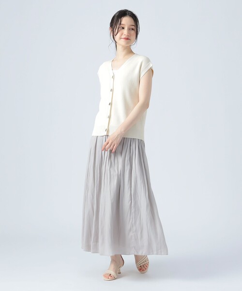 未使用 Ray beams ビームス　シャツワンピース ニットベスト セット 春 B:MING by BEAMS（ビーミング by ビームス）ラメ ニット ベスト