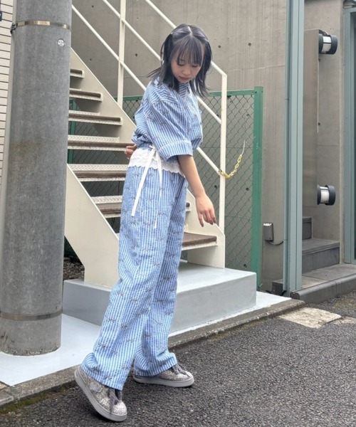 candy stripper リボンパンツ Candy Stripper（キャンディーストリッパー） ワイドパンツ パンツ