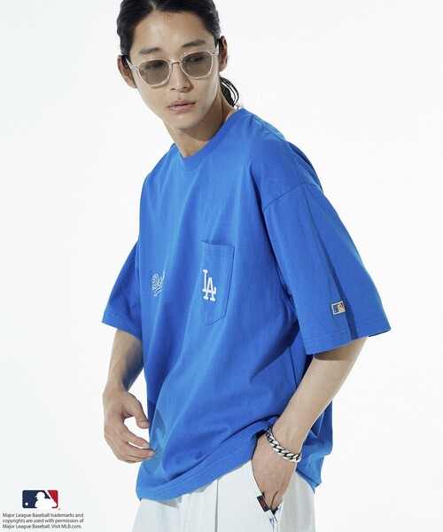 「FREAK'S STORE」 半袖シャツ LARGE ブルー レディース FREAK'S STORE シャツ FREAK'S STORE/フリークスストア EASY