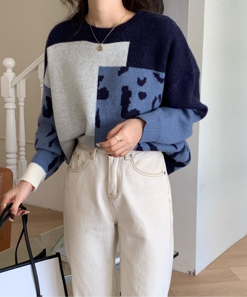 「emi+」 長袖ニット FREE ブラウン レディース_画像5