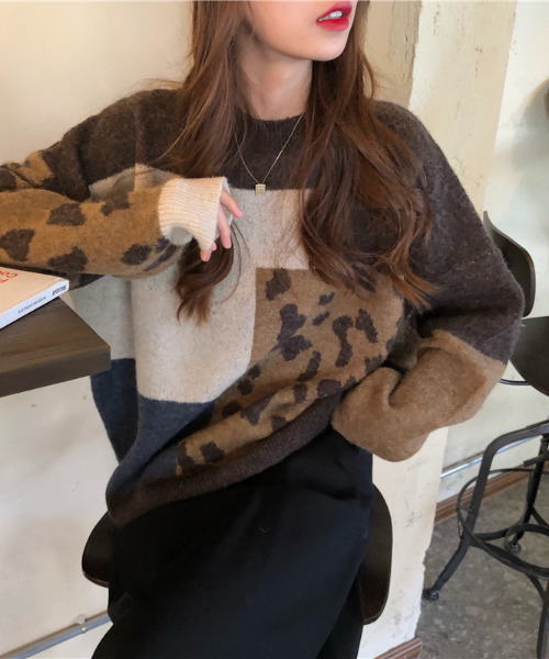 「emi+」 長袖ニット FREE ブラウン レディース_画像6