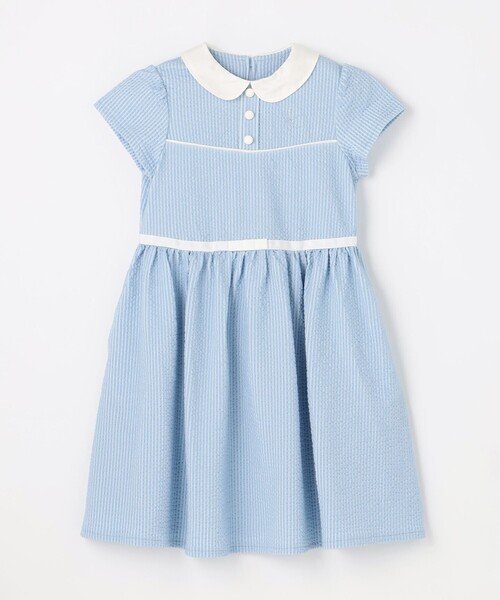 ワンピース 「110-140cm」サッカーストライプ キッズ 子供服 女の子