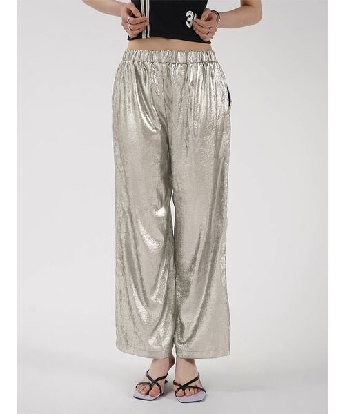 パンツ GLITTER WIDE EASY PANTS レディース : ZOZOTOWN Yahoo