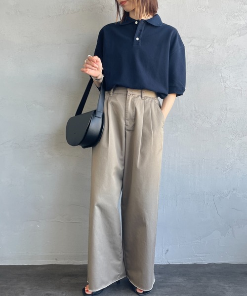 THE SHINZONE シンゾーン ワイド ポロシャツ WIDE POLO SHIRT – Shinzone