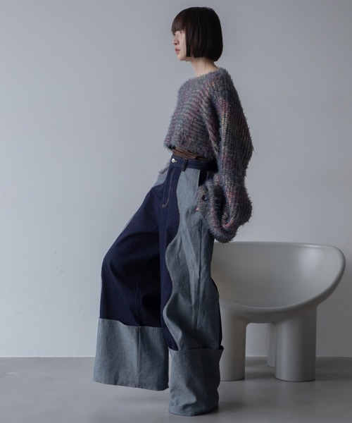 [VACANCY] Denim брюки MEDIUM голубой женский 