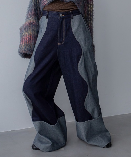 [VACANCY] Denim брюки MEDIUM голубой женский 