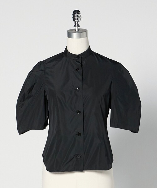 ブラウス シャツ 「LOEFF」グロッシー タフタ パフスリーブ ブラウス レディース LOEFF ブラウス シャツ 「LOEFF」グロッシー タフタ