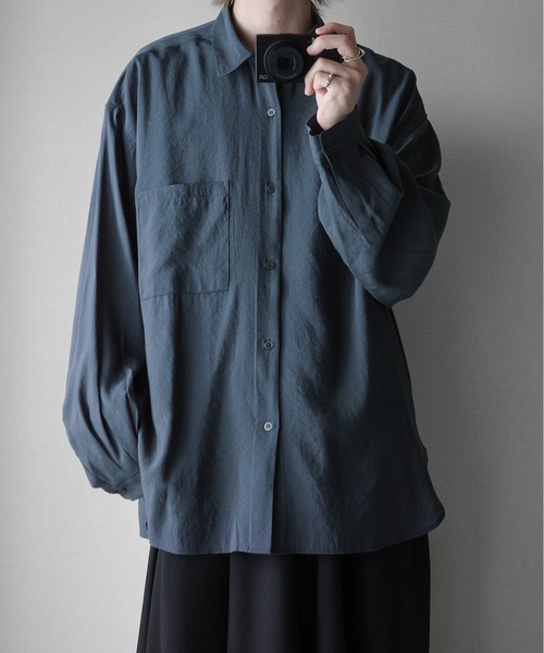 KUUUPY 「KUUUPY」 長袖シャツ MEDIUM ターコイズブルー メンズ