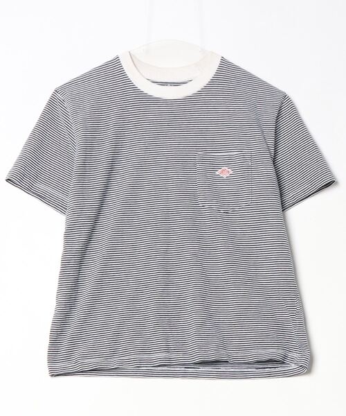 Danton 「DANTON」 ボーダー柄半袖Tシャツ 36 ネイビー