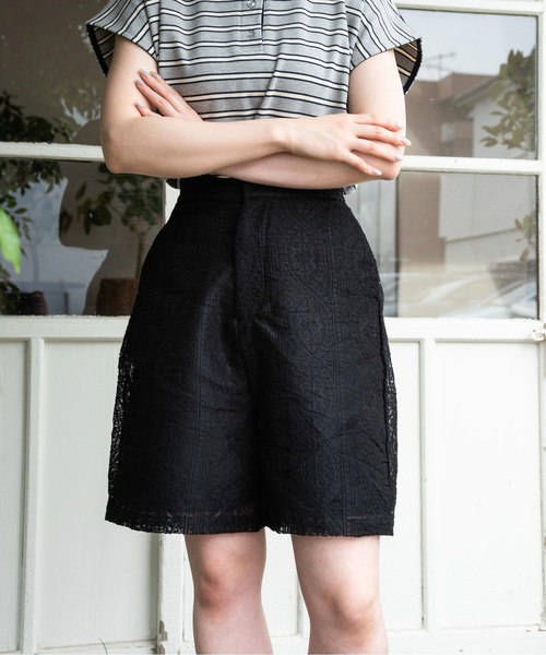 lawgy パンツ lace sheer short pants / レースシアーショートパンツ