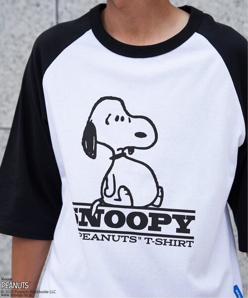 vintage Peanuts SNOOPY Tシャツ　スヌーピー　メンズL PEANUTS tシャツ ピーナッツ SNOOPY スヌーピー TP ビンテージラグラン