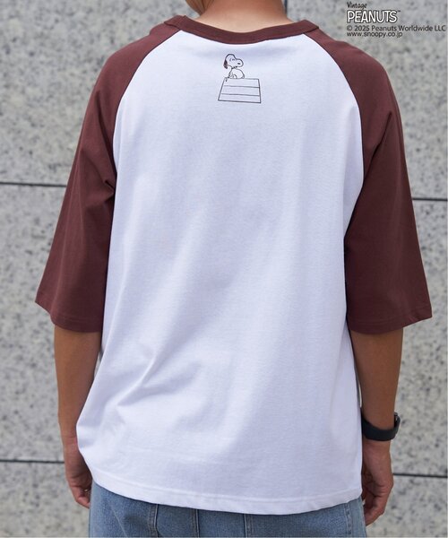 PEANUTS tシャツ ピーナッツ SNOOPY スヌーピー TP ビンテージラグラン 