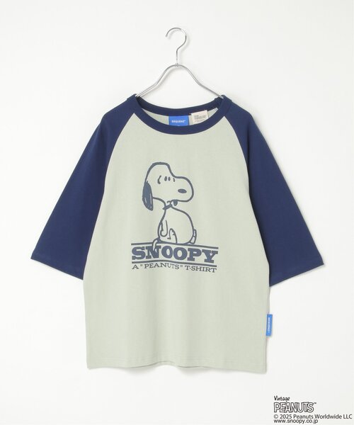 PEANUTS tシャツ ピーナッツ SNOOPY スヌーピー TP ビンテージラグラン