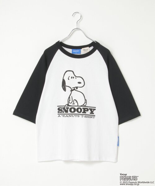 PEANUTS tシャツ ピーナッツ SNOOPY スヌーピー TP ビンテージラグラン 
