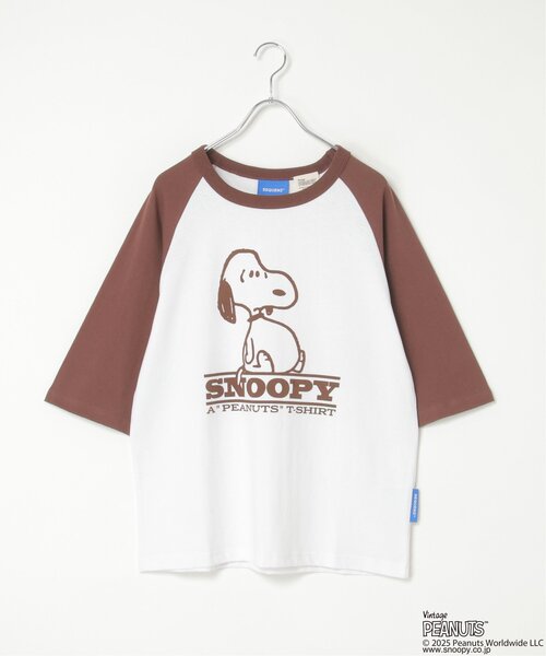 PEANUTS tシャツ ピーナッツ SNOOPY スヌーピー TP ビンテージラグラン