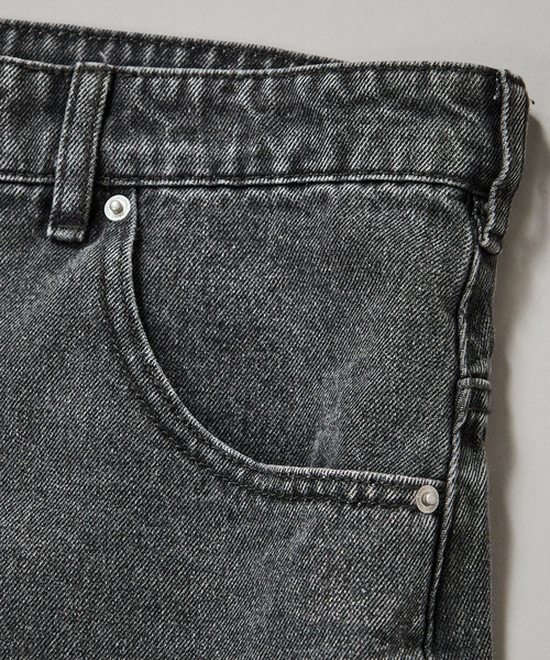 「FREAK'S STORE」 加工デニムパンツ LARGE ライトインディゴブルー メンズ