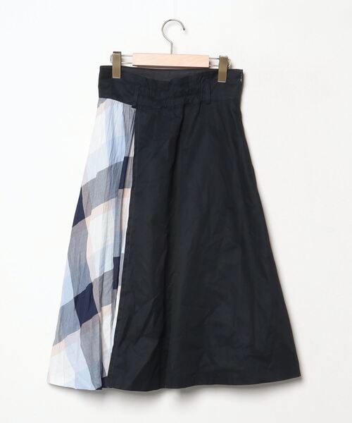【美品】BLUE LABEL CRESTBRIDGE フレアスカート 38 BLUE LABEL CRESTBRIDGE 「BLUE CRESTBRIDGE」 フレアスカート