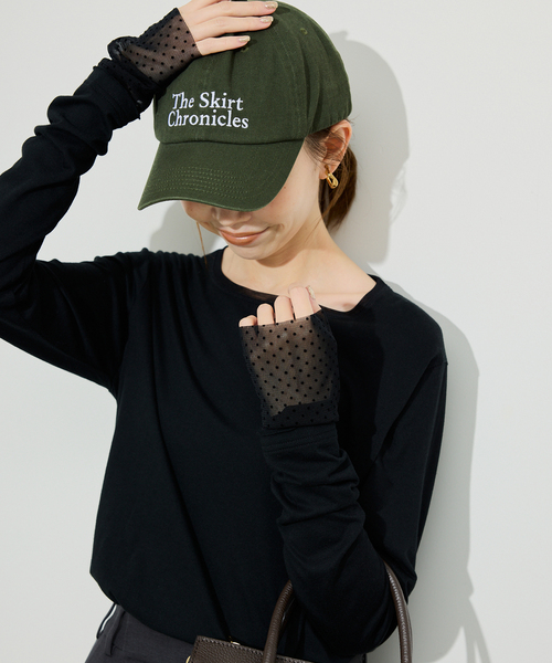 新品・タグ付き☆SLOBE IENA　レイヤードスリーブロンTEE 追加10》レイヤードスリーブロンTEE（Tシャツ/カットソー