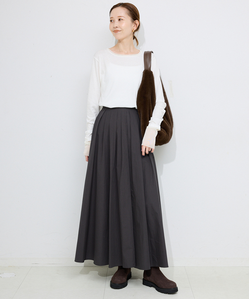 SLOBE IENA レイヤードスリーブロンTEE 追加》レイヤードスリーブロンTEE（Tシャツ／カットソー