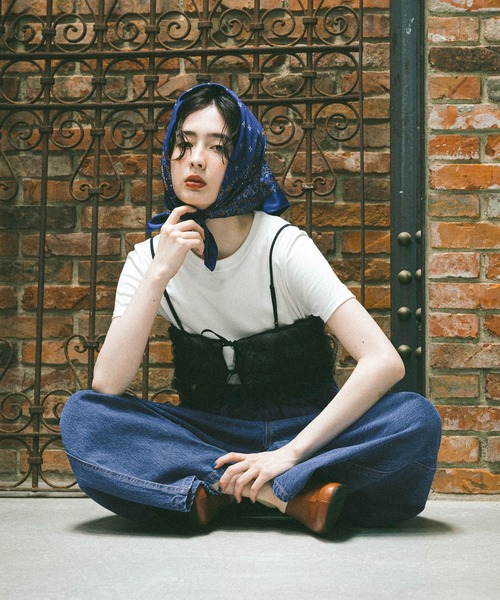 niko and…（ニコアンド） 2WAYフリルチュールビスチェ レディース