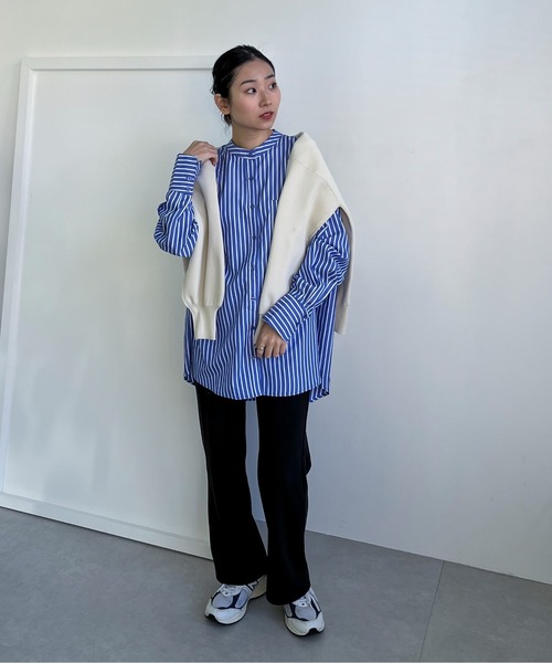 「feepur」 長(zhǎng)袖チュニック MEDIUM ブルー レディース