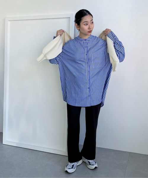 「feepur」 長(zhǎng)袖チュニック MEDIUM ブルー レディース