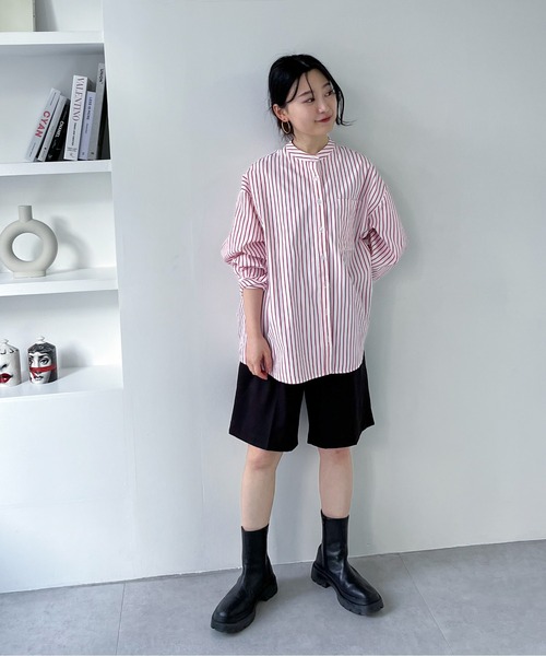 「feepur」 長(zhǎng)袖チュニック MEDIUM ブルー レディース