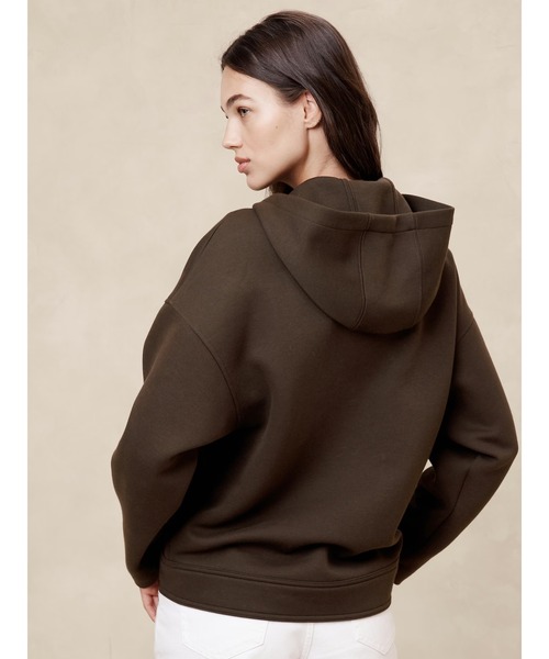 「BANANA REPUBLIC FACTORY STORE」 ジップアップパーカー S ベージュ系その他 レディース