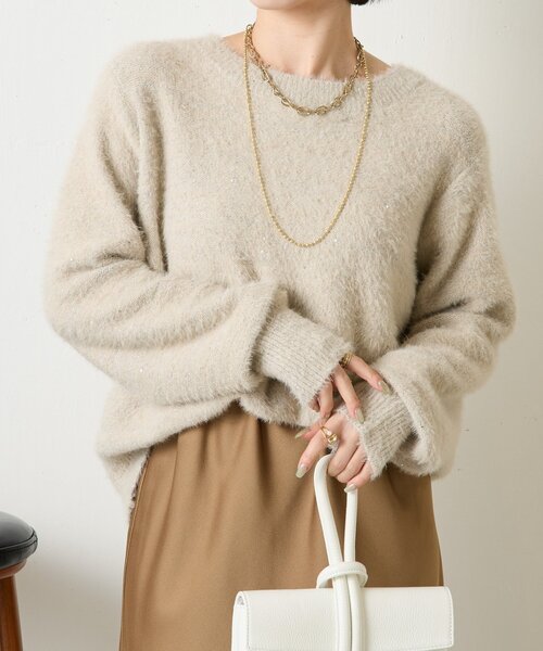 Jena espace merveilleux ニット セーター スパンコール