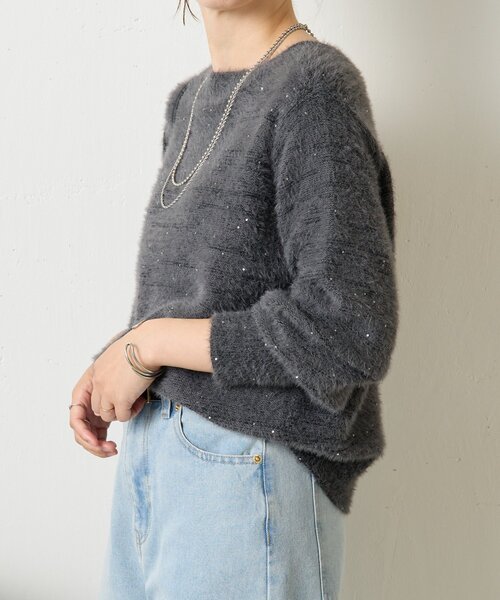 Jena espace merveilleux ニット セーター スパンコール
