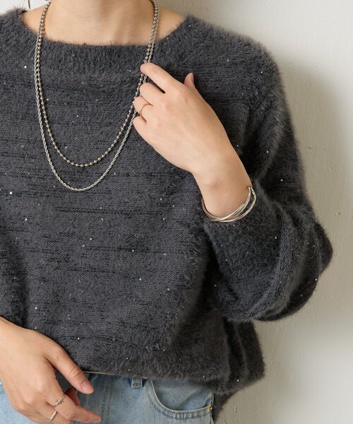 Jena espace merveilleux ニット セーター スパンコール