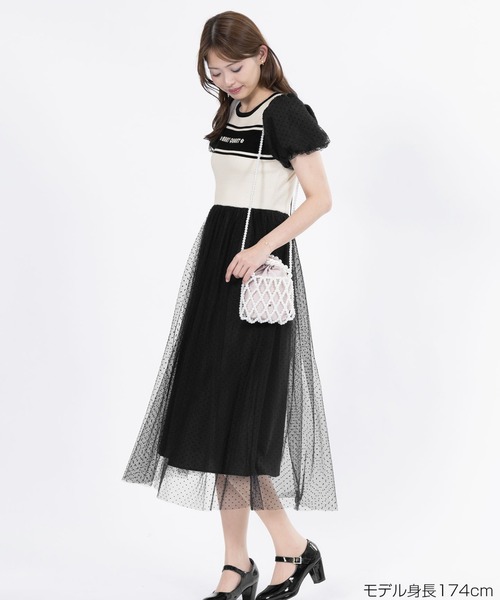 【☆新品】MARY QUANT☆ ワンピース MARY QUANT ワンピース マリークワント mary quant レトロロゴ