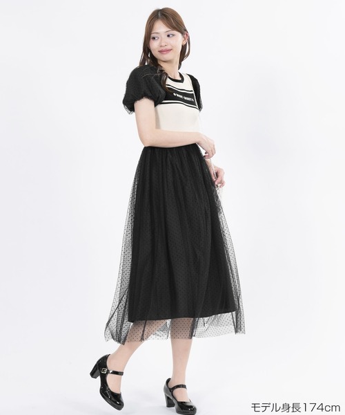 MARY QUANT マリークワント(38)ワンピース/ロング丈/半袖/ロゴ MARY QUANT シャツワンピース マリークワント mary quant 撥水UV
