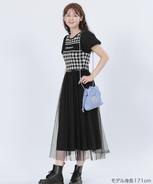 【☆新品】MARY QUANT☆ ワンピース MARY QUANT ワンピース マリークワント mary quant レトロロゴ