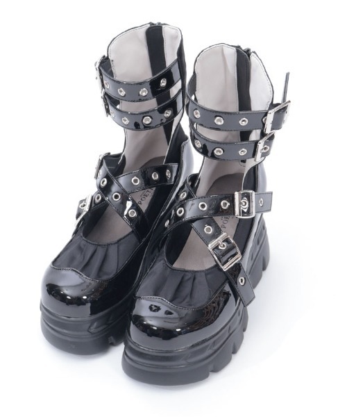 axes femme POETIQUE パンプス ベルトデザイン厚底シューズ : ZOZOTOWN