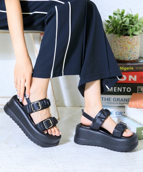 「attagirl」 フラットサンダル S ブルー レディース_画像5