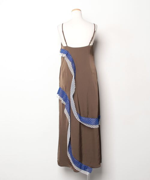 UN3D.（アンスリード） キャミソールワンピース 36 カーキ レディース