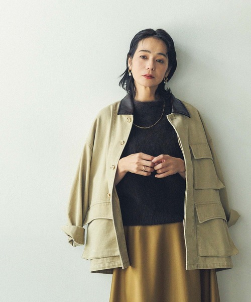 Gready Brilliant（グレディブリリアン） コート アウター レザー衿付