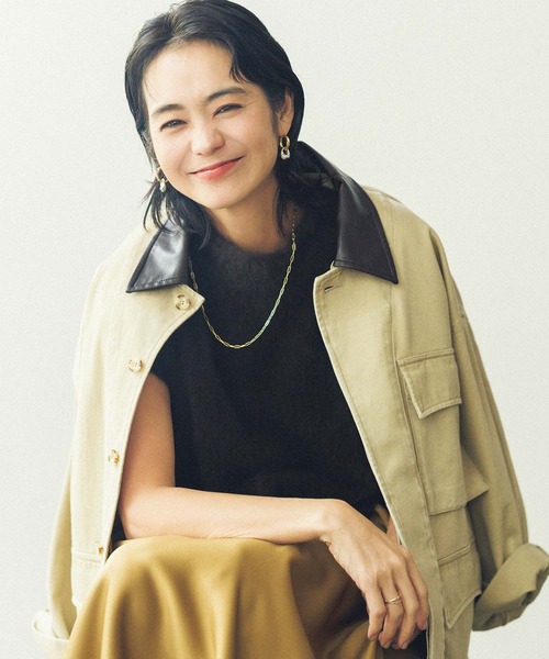 Gready Brilliant（グレディブリリアン） コート アウター レザー衿付