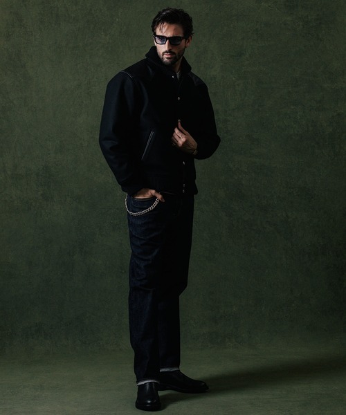 CRIMIE（クライミー） スタジャン S ブラック×ホワイト メンズ