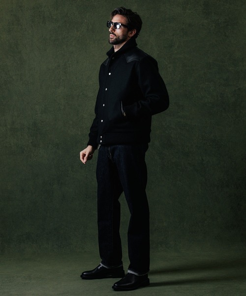 CRIMIE（クライミー） スタジャン S ブラック×ホワイト メンズ