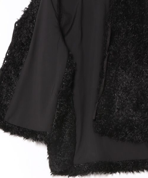 美品【CYAN tokyo】 バックオーバー　カーリーファーベスト　ブラック バックオーバーカーリーファーベスト – FRUNQAVAN ONLINE STORE